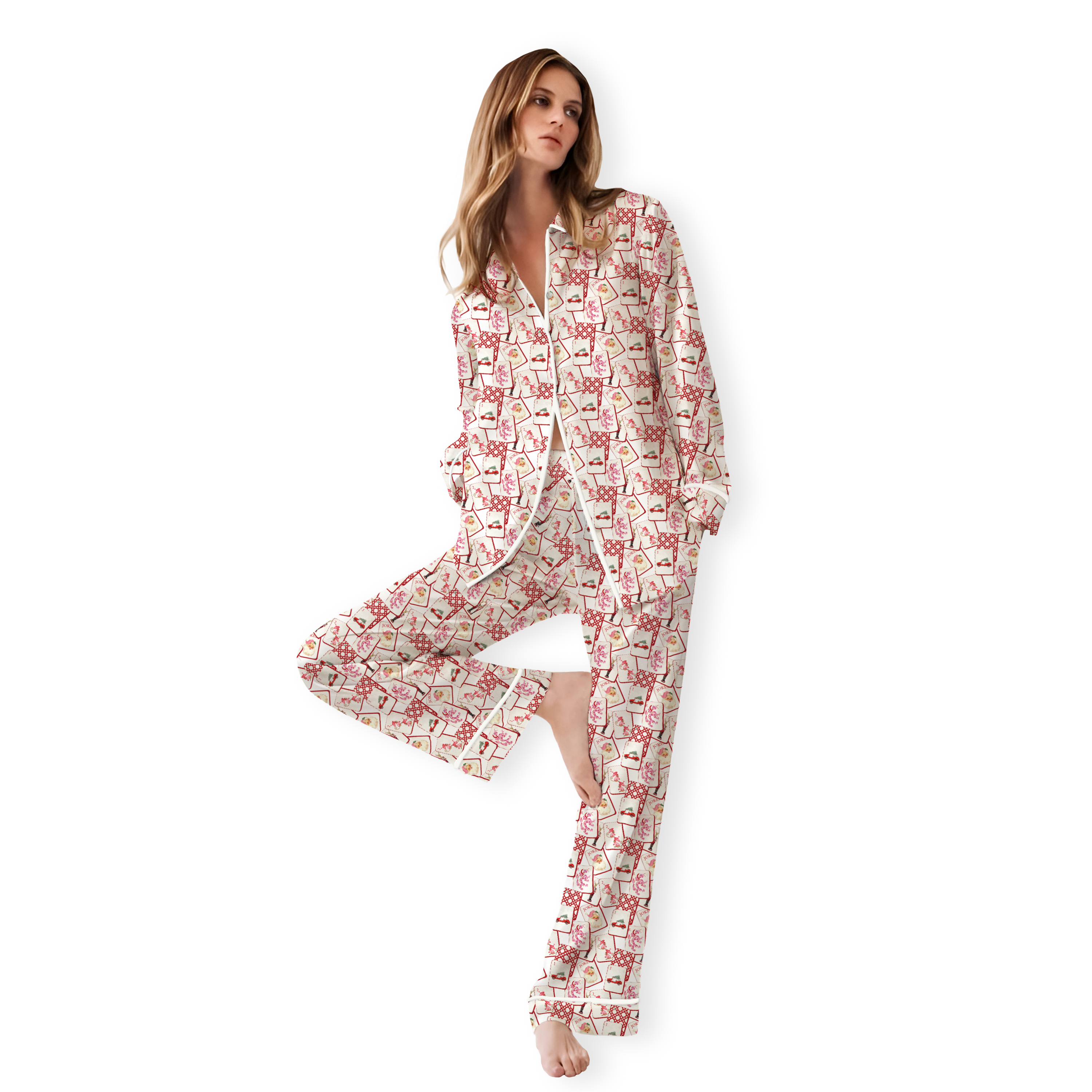 Christmas Mahjong Pajama Pant-set 