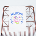 Mahjong gift Mahjong social club cute towel | blue