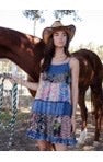 Babydoll Spaghetti Strap Dress – Stone-Washed Denim