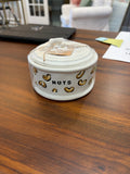 Mud Pie "Nuts" Ceramic Canister with Lid