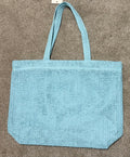 Blue Straw Tote Bag