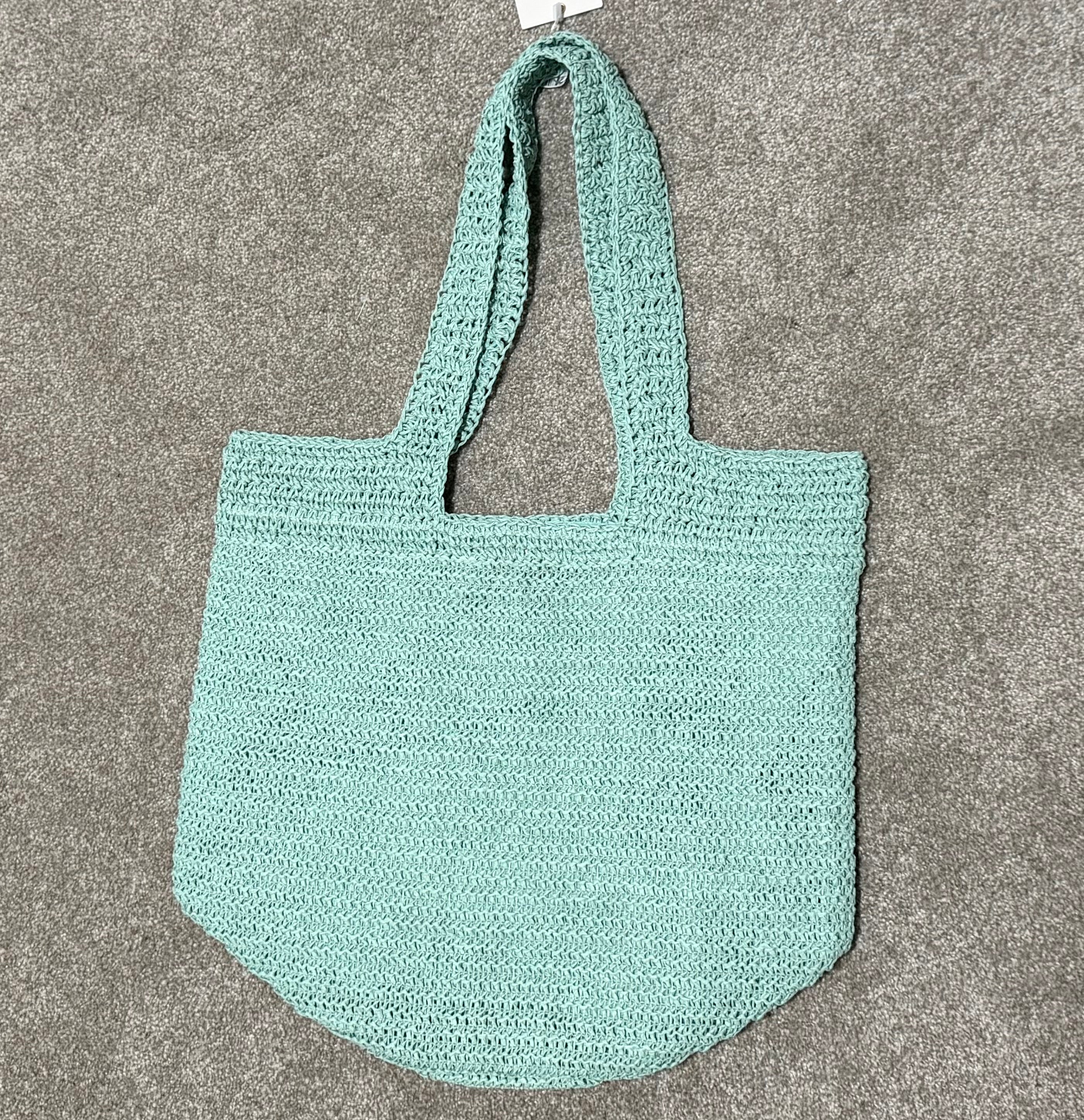 Green Straw Tote Bag