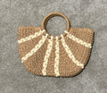 Woven Straw Round Handle Handbag
