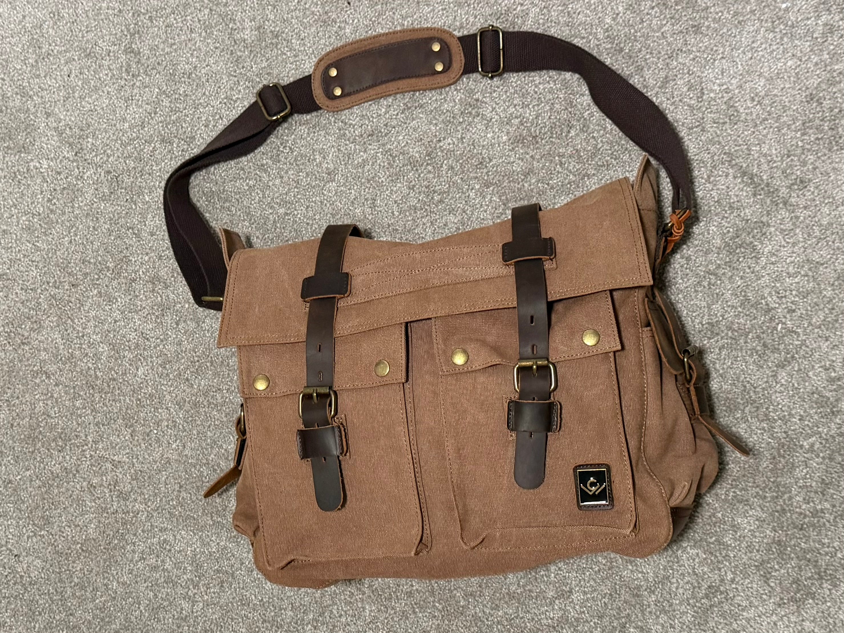 Canvas Messenger Bag