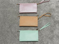 Vegan Leather Wristlet Crossbody Clutch