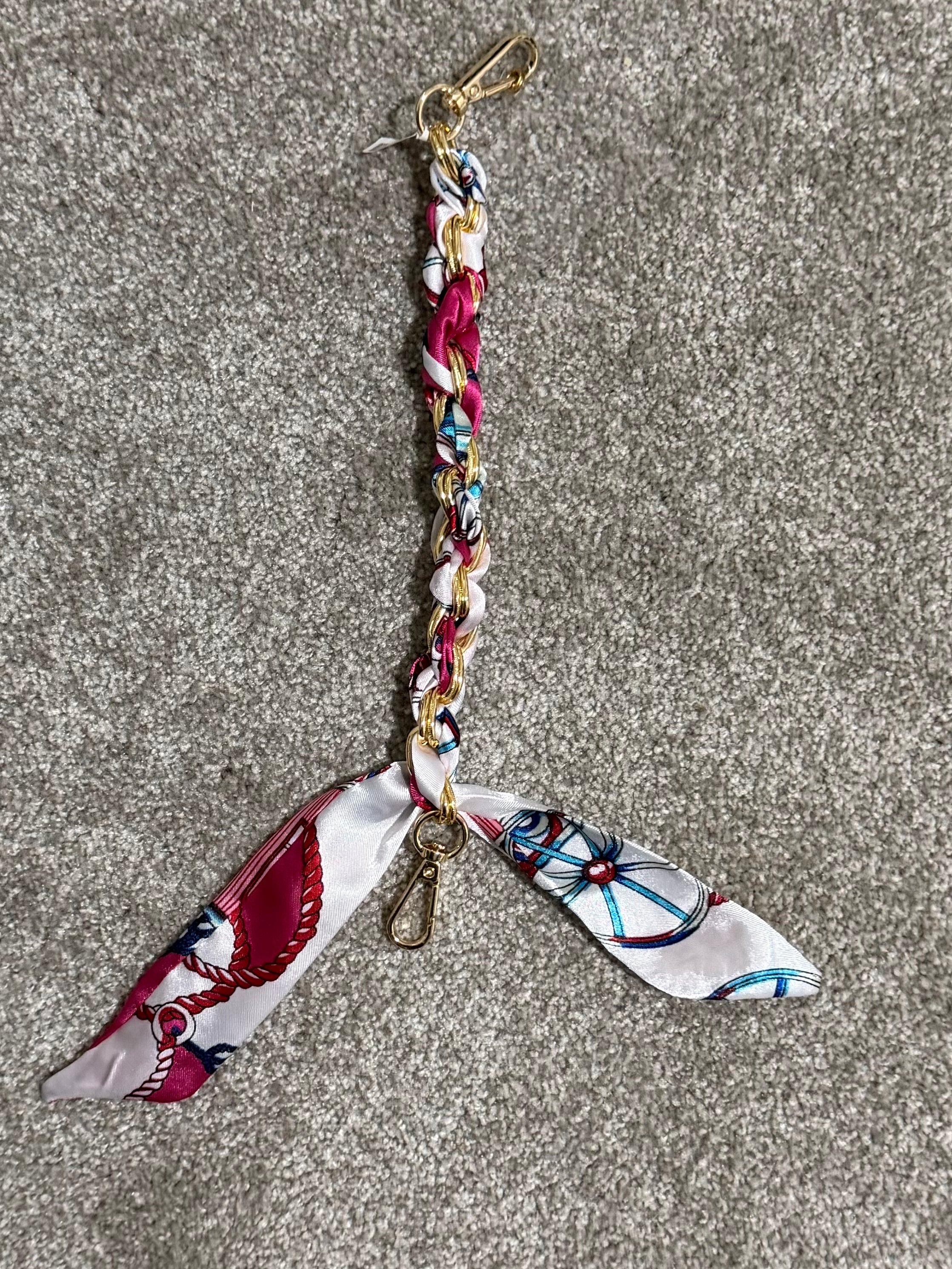 Silk Scarf Phone Chain Wrist Strap