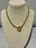 Gold Toggle Clasp Chain Necklace