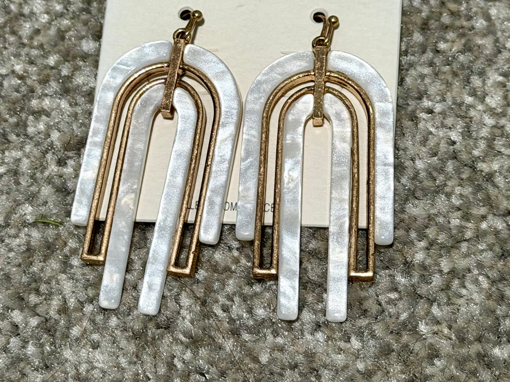 Arc Arch Drop Earrings