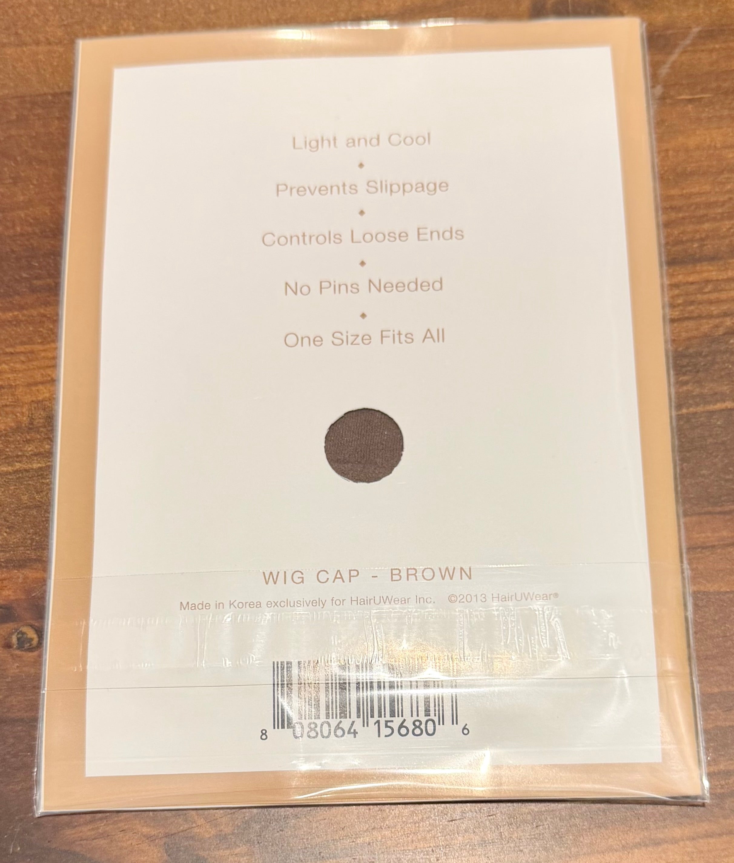 HairUWear Wig Cap — Brown