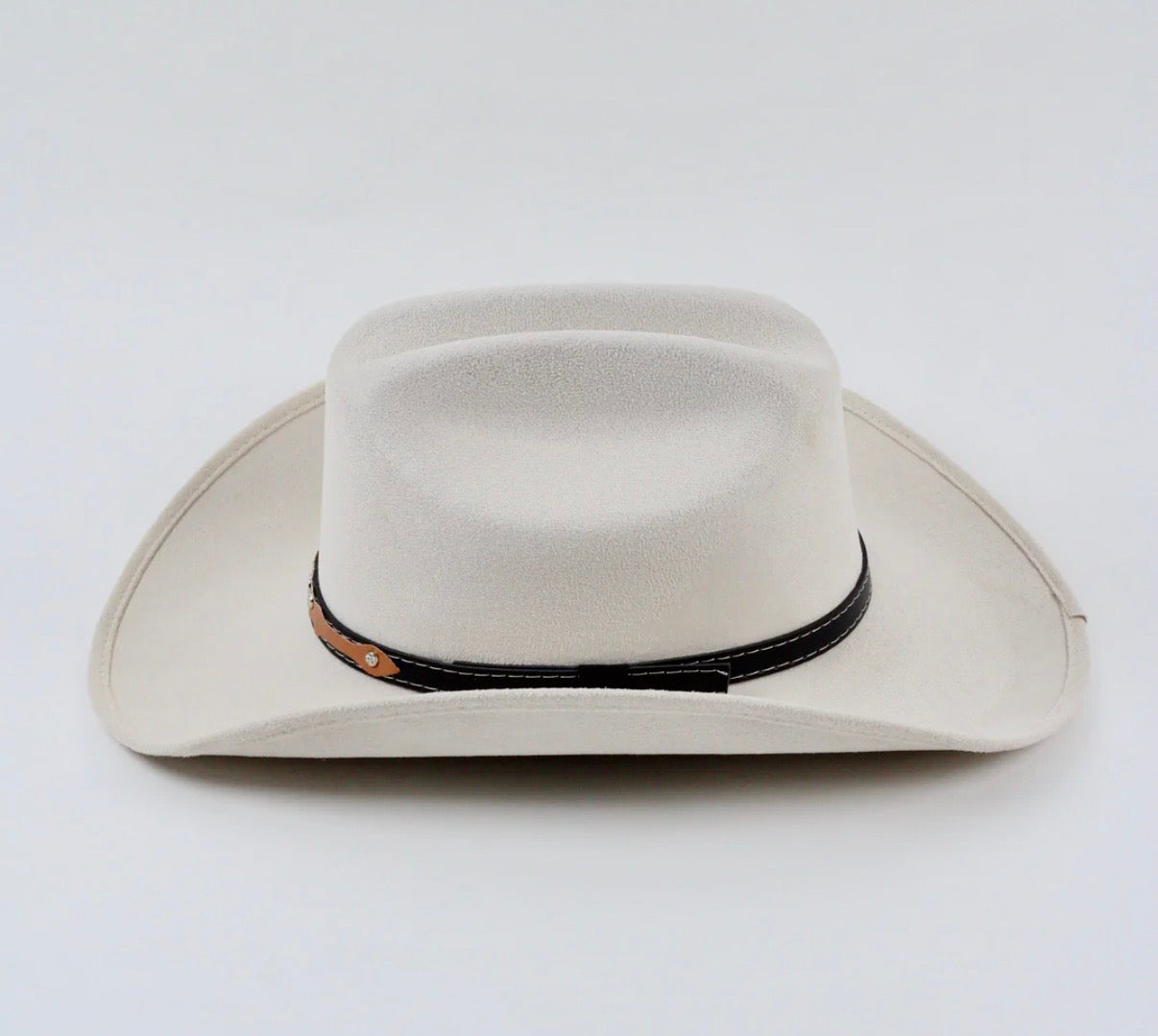 Texana Vegan Suede Cowboy Hat - Ivory