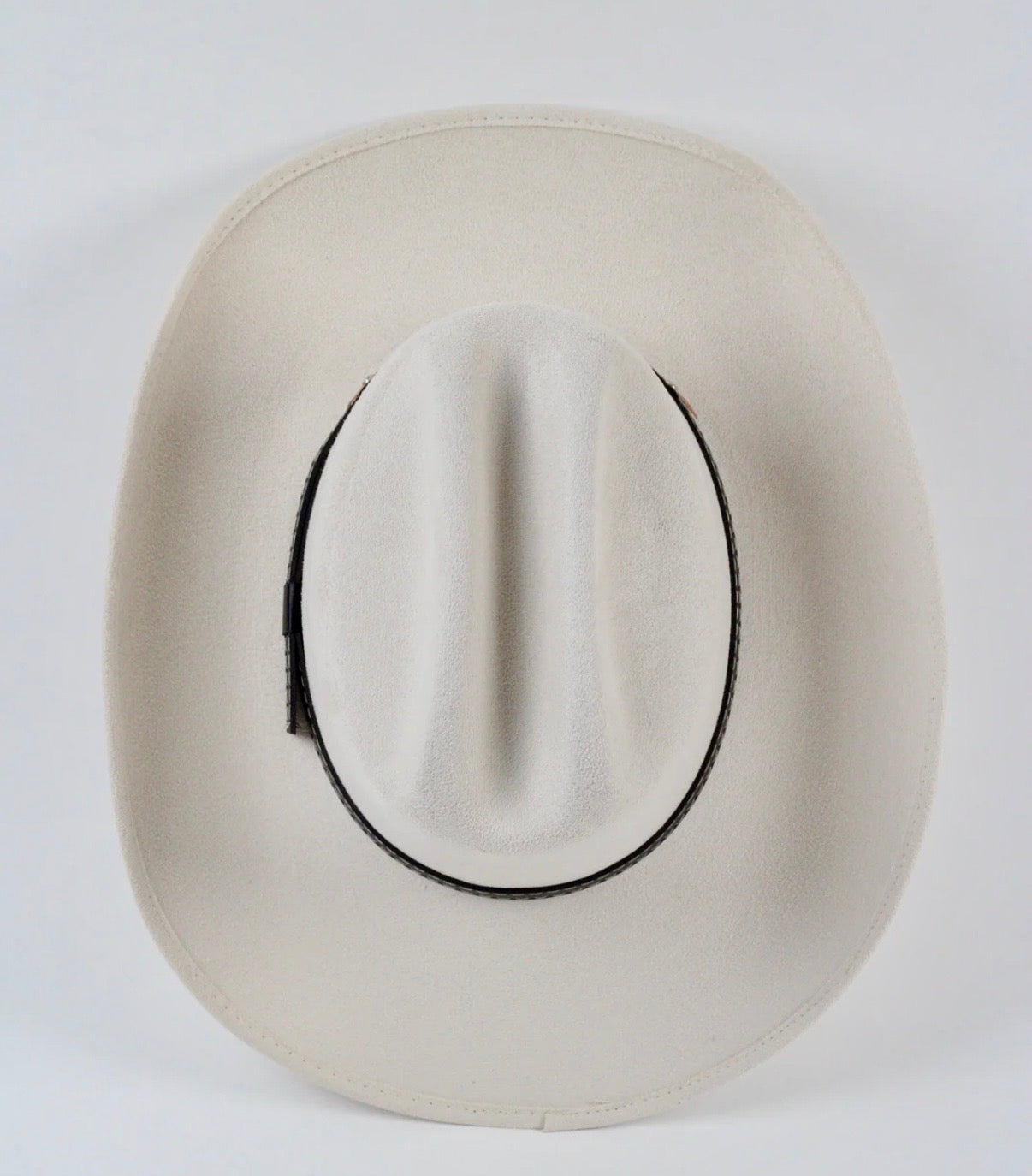 Texana Vegan Suede Cowboy Hat - Ivory