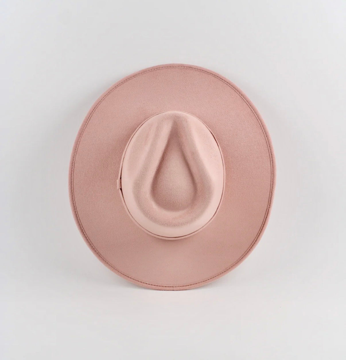 Vegan Suede Rancher Hat - Pale Dusty