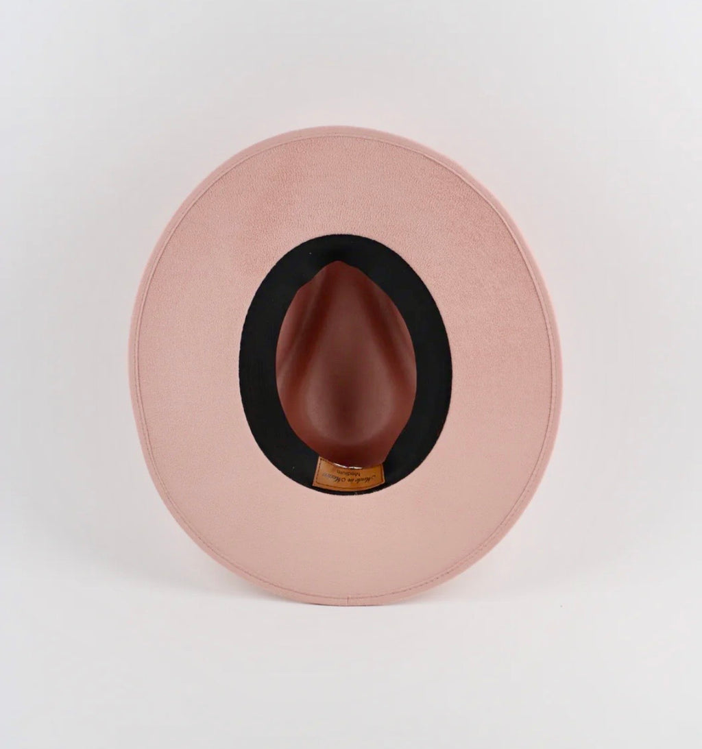 Vegan Suede Rancher Hat - Pale Dusty