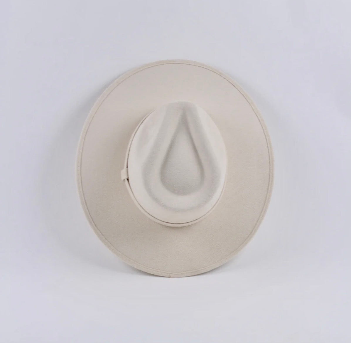 Vegan Suede Rancher Hat - Ivory