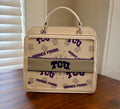 TCU Horned Frogs Cream Logo Handbag