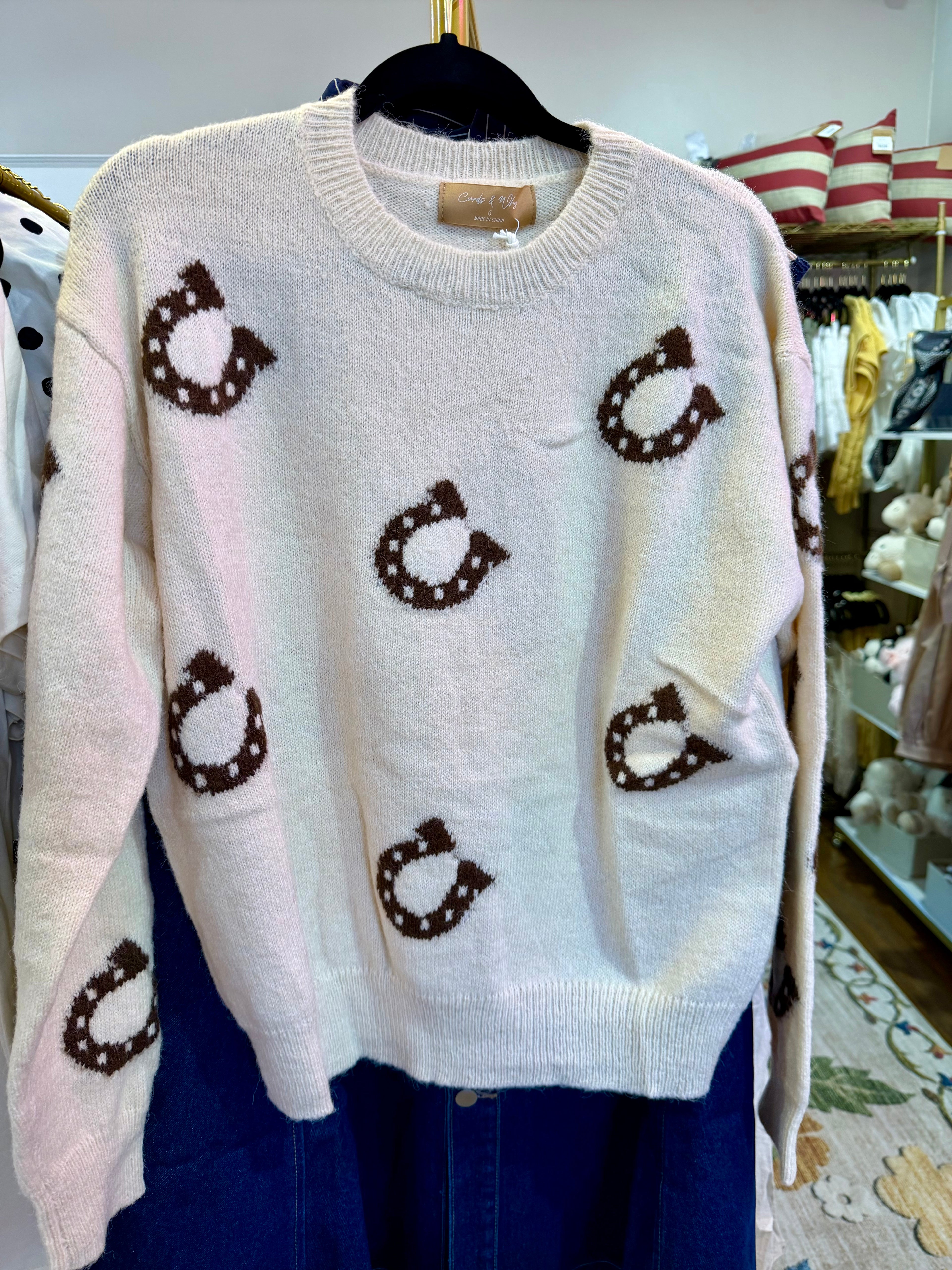 Horseshoe Pattern Sweater