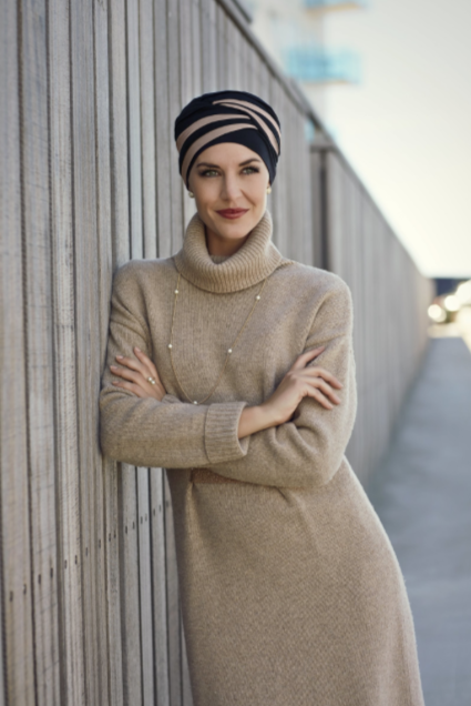 Shanti Turban Black/Brown