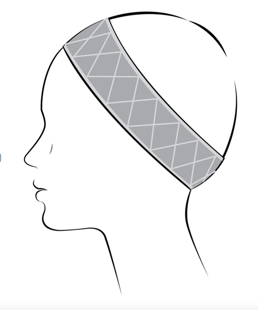 HairUWear Velvet Grip Band