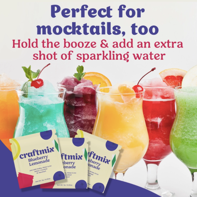 Craftmix Blueberry Lemonade Cocktail Mixer