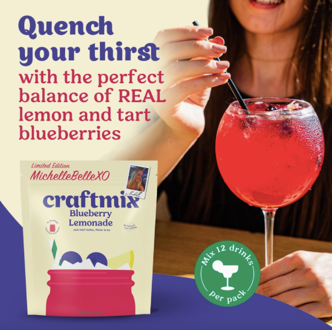 Craftmix Blueberry Lemonade Cocktail Mixer