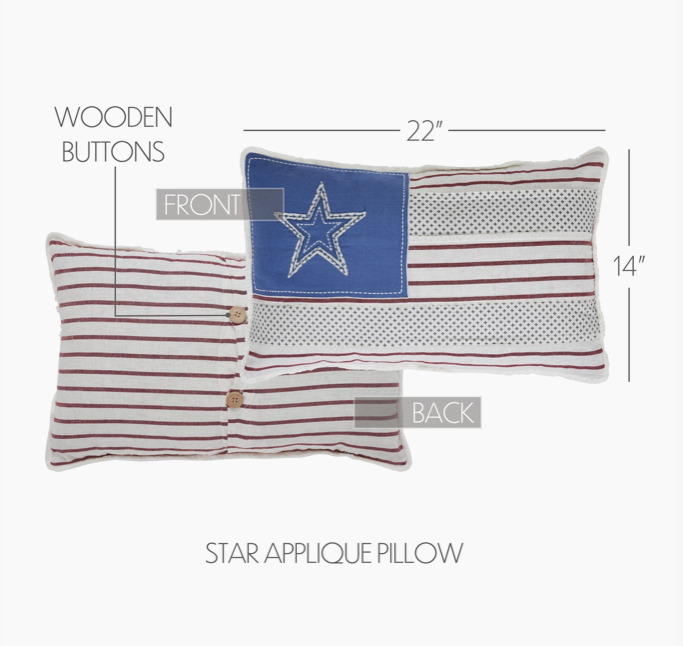Celebration Patchwork Flag Lumbar Pillow - 14x22