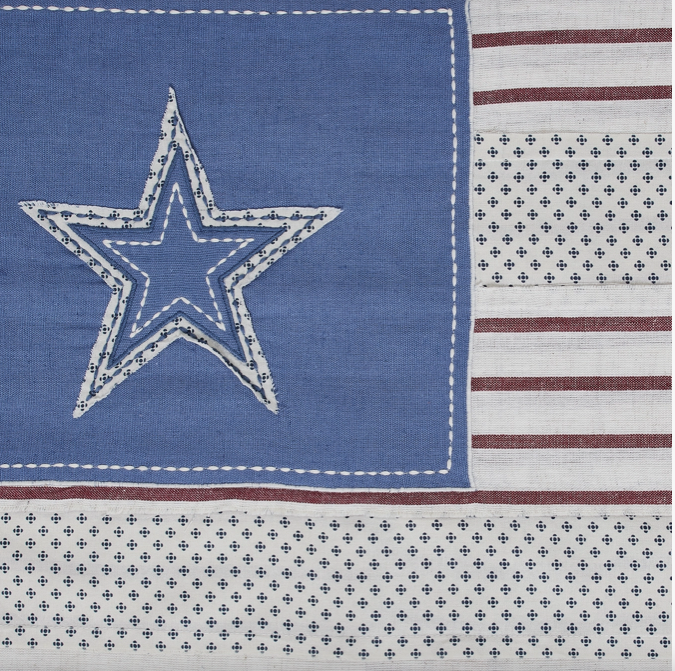 Celebration Patchwork Flag Lumbar Pillow - 14x22