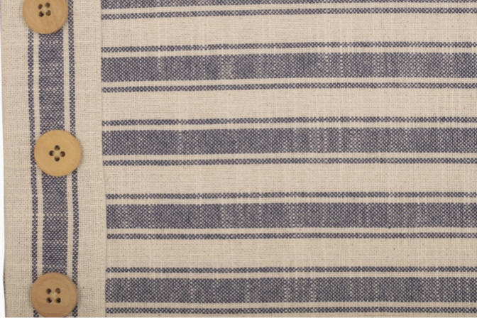 Market Place Blue Ticking Stripe Pillow Cover - 12x21