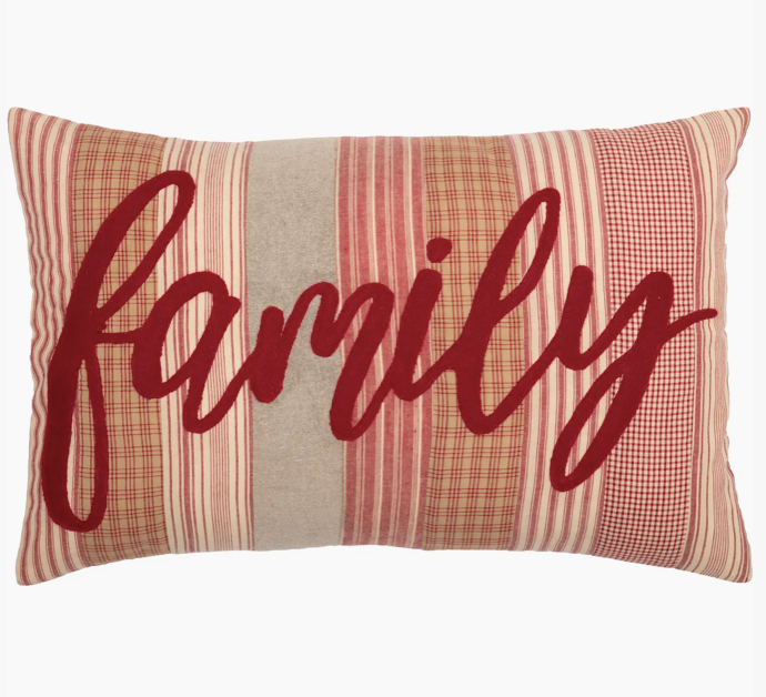 Sawyer Mill Red Family Pillow - 14x22