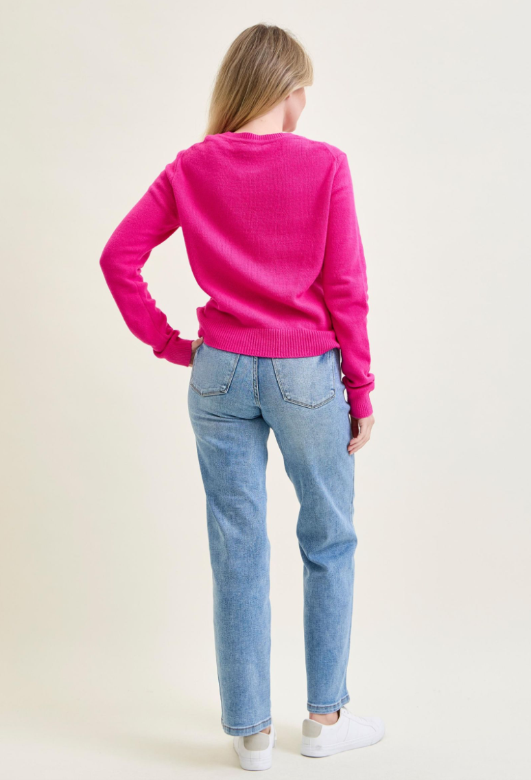 Judy Blue Mid Rise Tummy Control Vintage Wash Straight Jeans