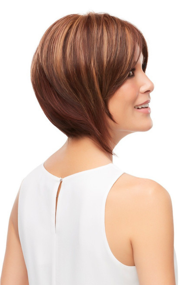 Eve•Shaded Pralines N Cream•Jon Renau•Asymmetrical Stacked Bob Wig