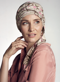 Akina Long Printed Scarf•Magnolia Beige