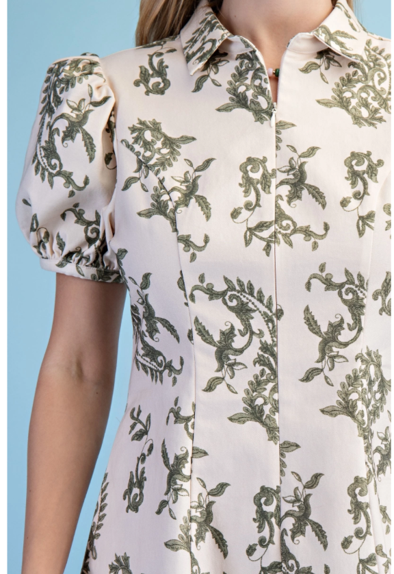 Gigio Printed A-Line Mini Dress
