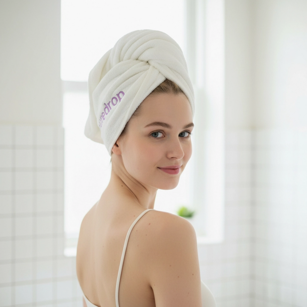 Puredrop TwistHair Towel – Microfiber Hair Wrap