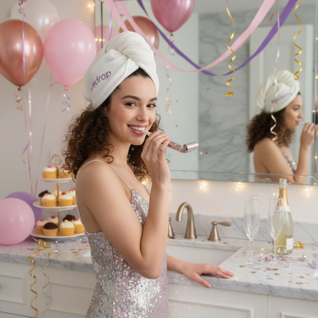 Puredrop TwistHair Towel – Microfiber Hair Wrap