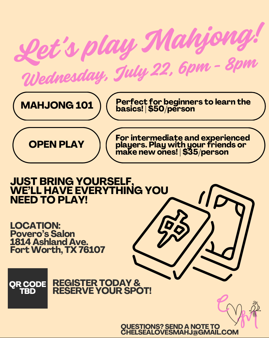 Open Play — Mahjong Night July 22
