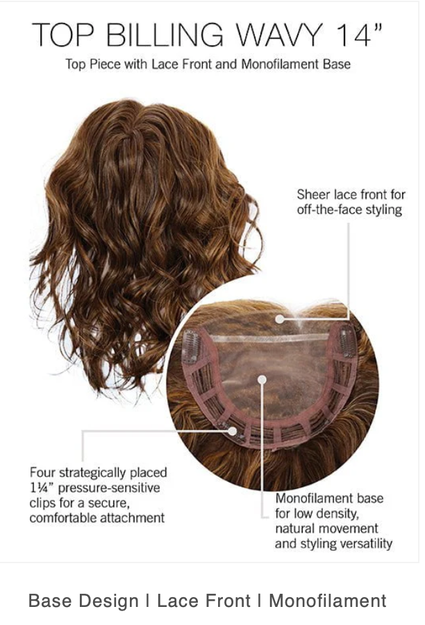 Top Billing Wavy 14" Topper•Wheat