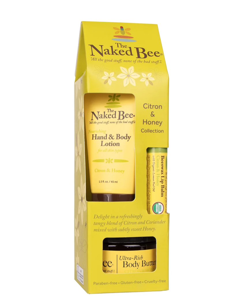 The Naked Bee Citron & Honey Gift Collection - front packaging