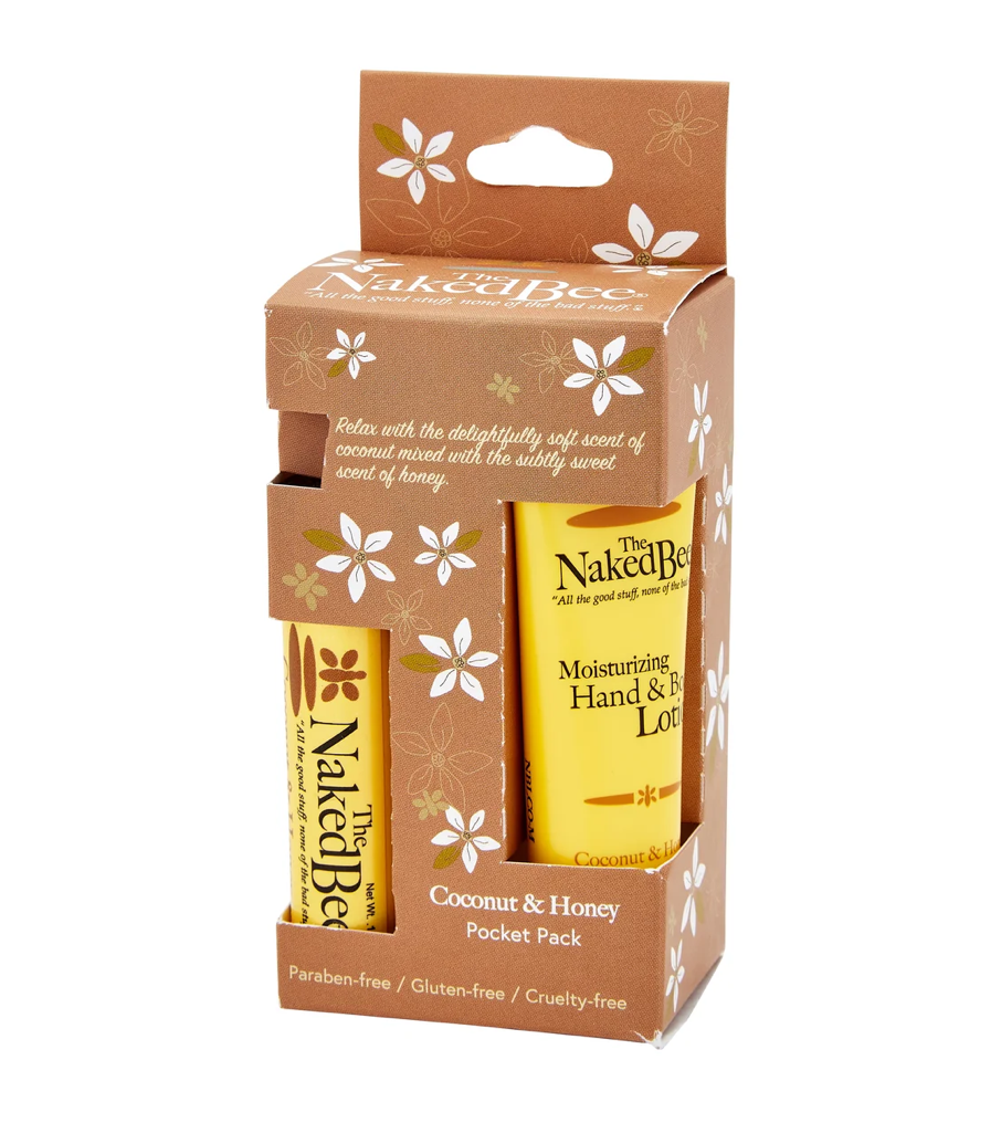 The Naked Bee Coconut & Honey Pocket Pack - front packaging