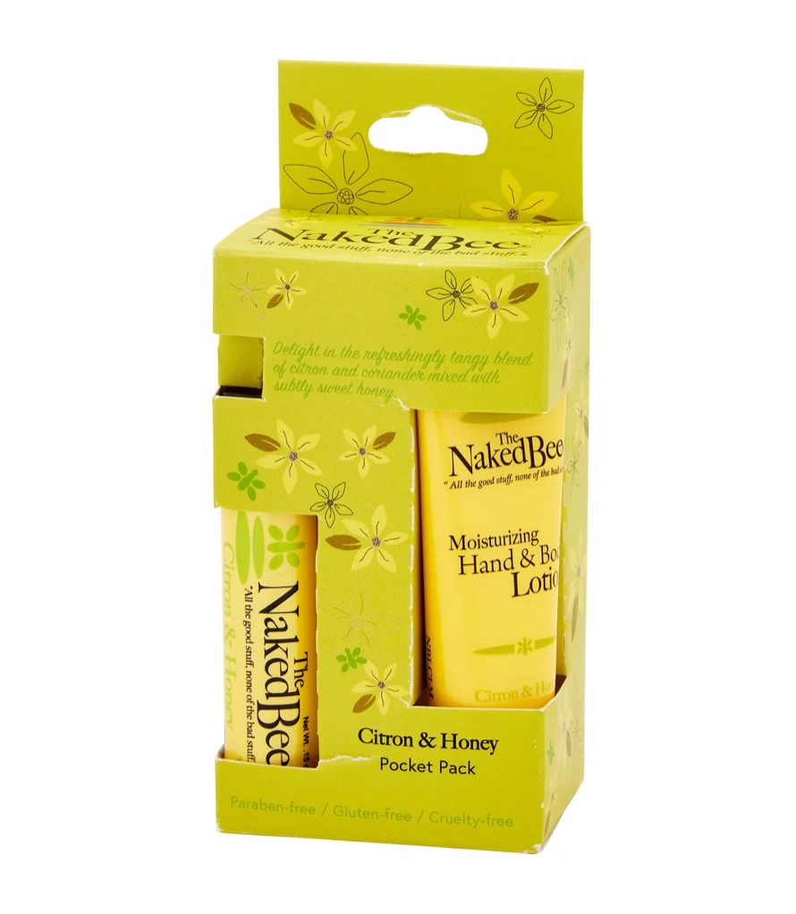 The Naked Bee Citron & Honey Pocket Pack - front packaging
