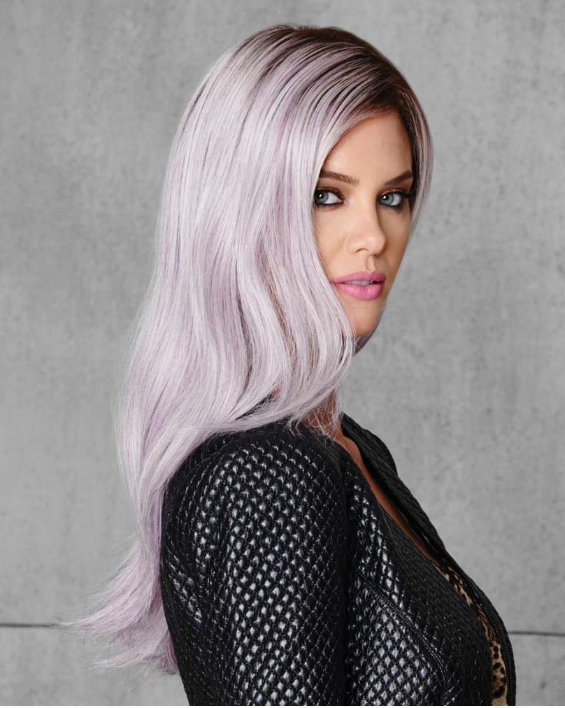 Lilac Frost wig by hairdo - close side