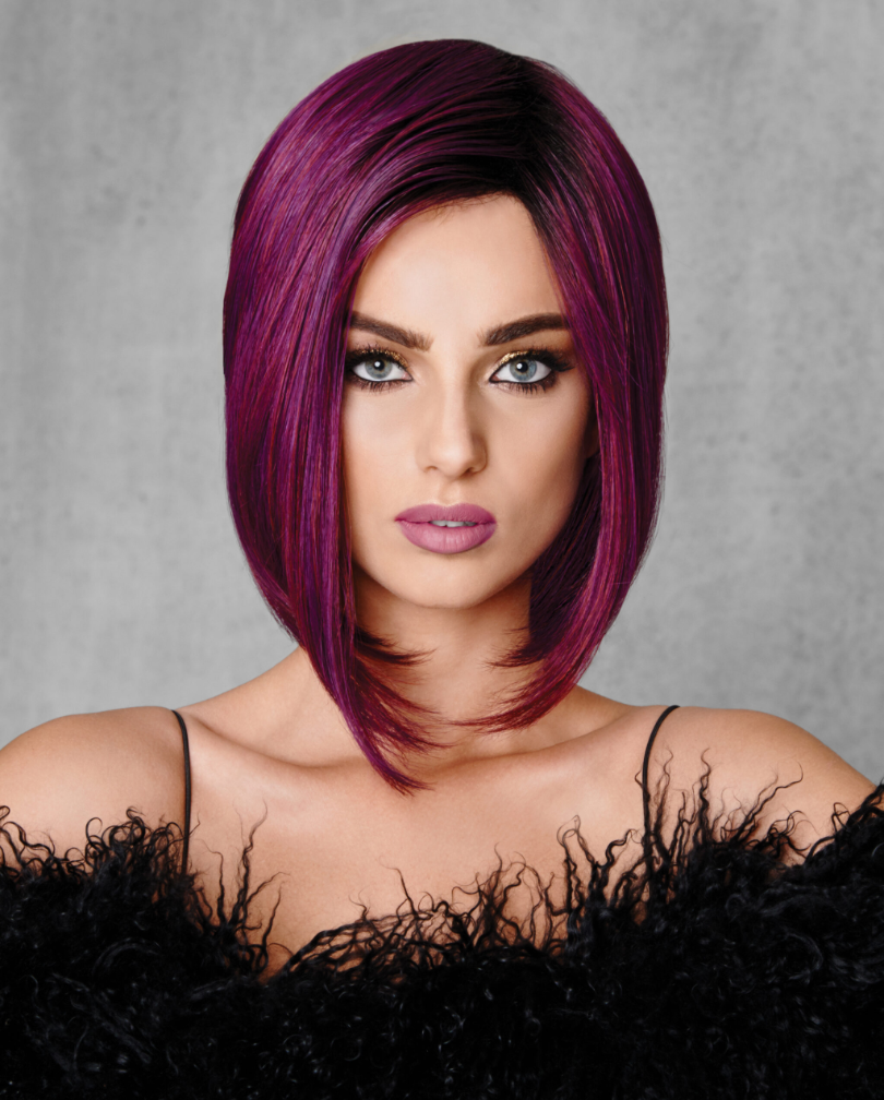 Midnight Berry wig by hairdo - front glamour view