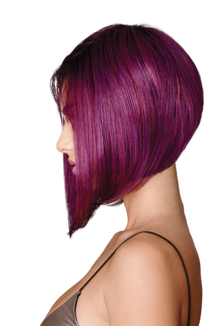 Midnight Berry wig by hairdo - back view