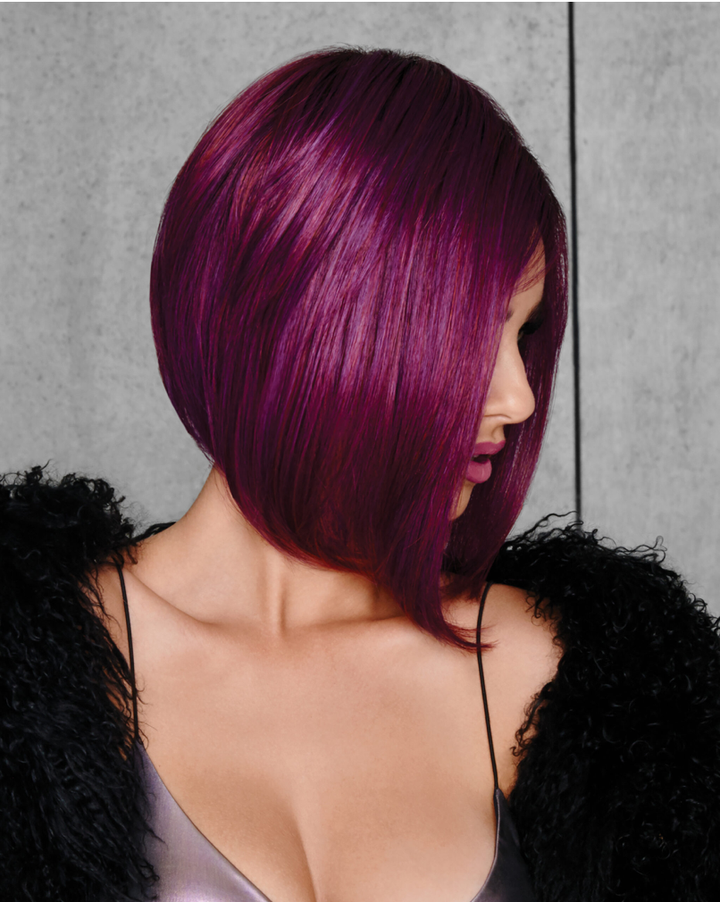 Midnight Berry wig by hairdo - angled front