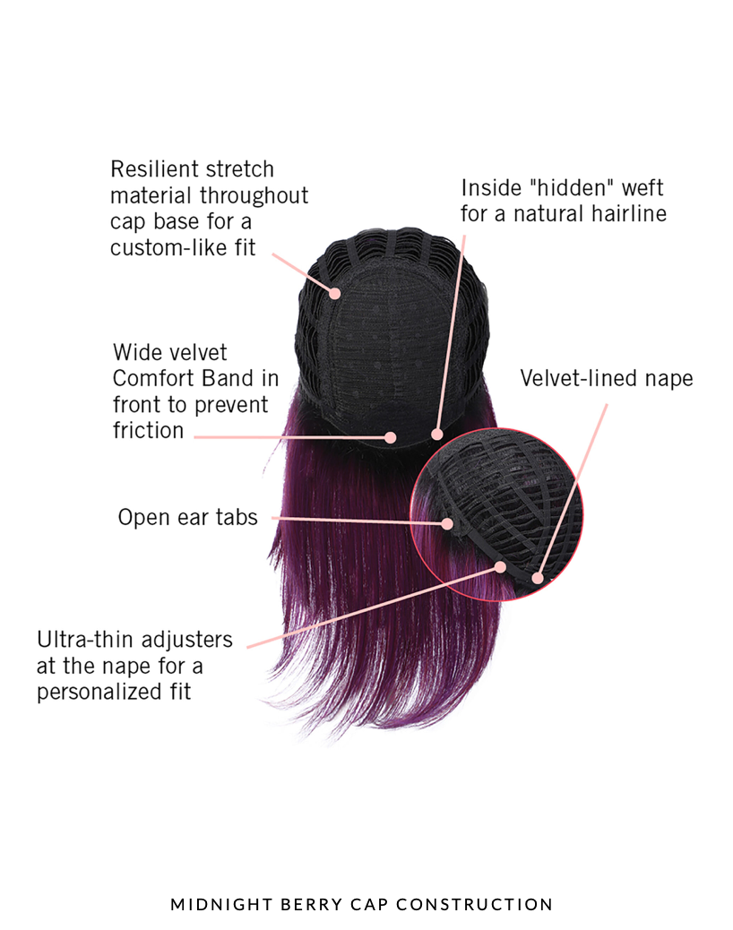 Midnight Berry wig by hairdo - full front