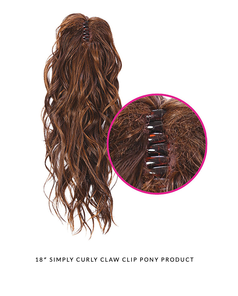 18 inch Simply Curly Claw Clip Pony - lifestyle 5