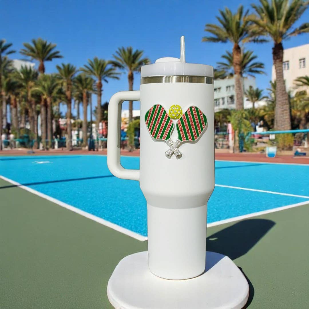 Pickleball Jeweled Tumbler