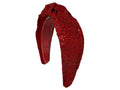 Headband Knot - Sequin - Red