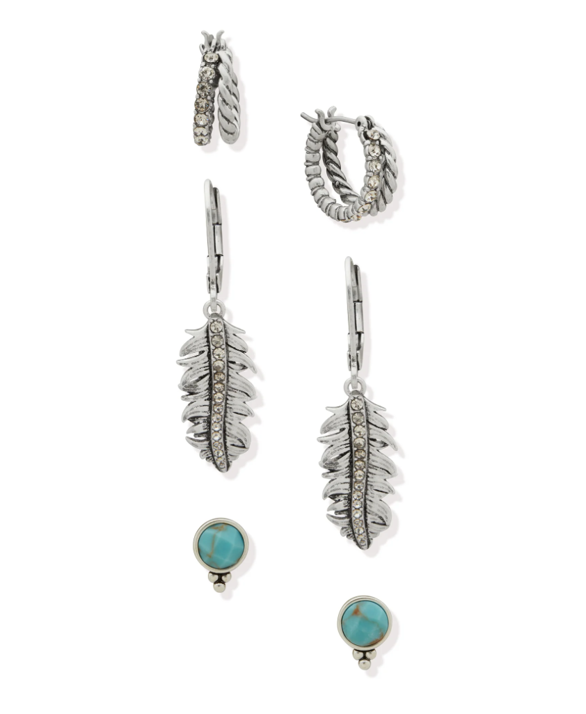 Feather Earring Trio