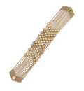 Gold Beaded Snap Bracelet