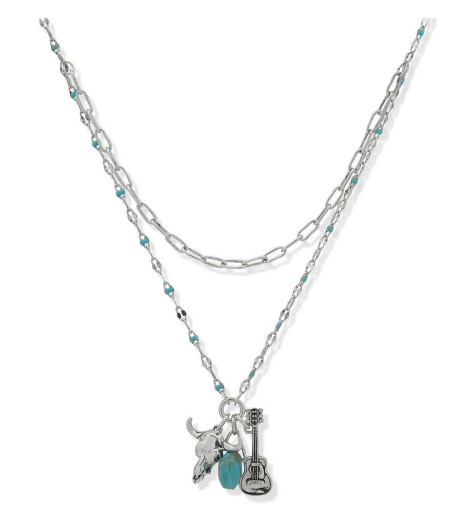 Guitar Charm Necklace